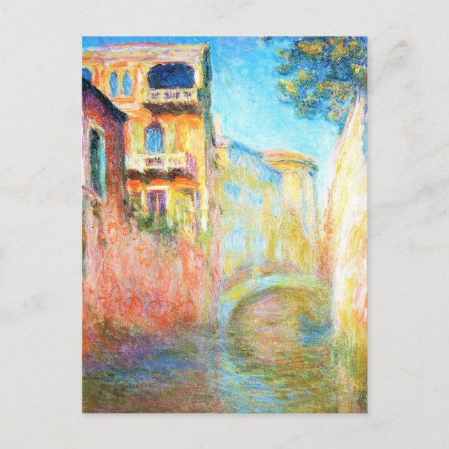 Rio della Salute Claude Monet Postkarte (Vorderseite)