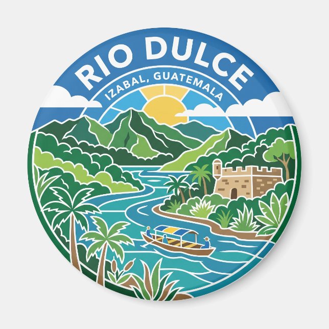 Rio Dulce Guatemala Magnet (Vorne)