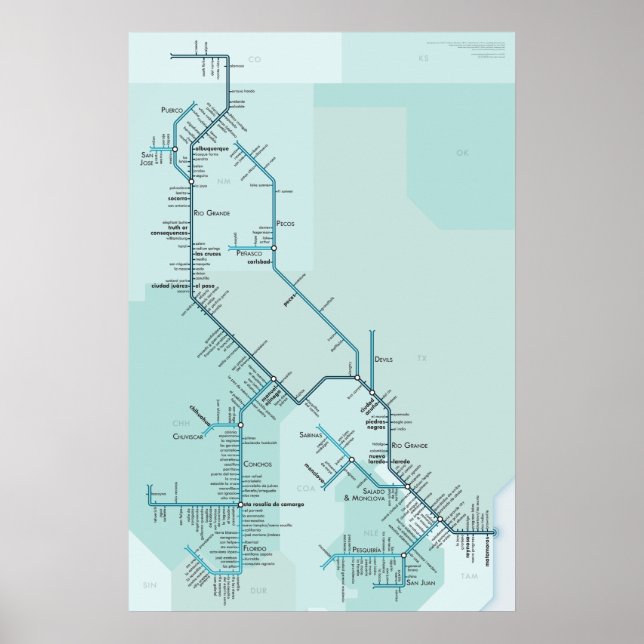 Rio Grande 20 x 30 Poster (Vorne)