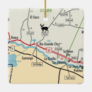 Rio Grande City TX Keramikornament