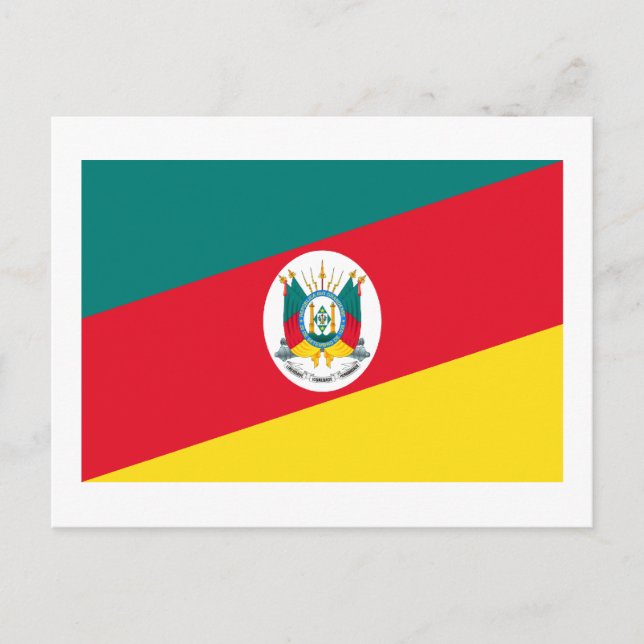 Rio Grande do Sul, Flagge Brasiliens Postkarte (Vorderseite)