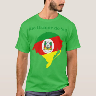 Rio Grande do Sul Map Flaggendesign Brasilien T-Shirt