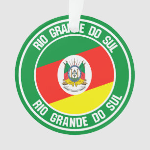 Rio Grande do Sul Round Emblem Ornament