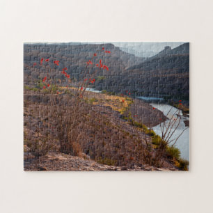 Rio Grande fließt durch die Chihuahuan-Wüste Puzzle