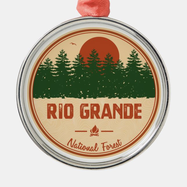 Rio Grande National Forest Ornament Aus Metall (Vorne)