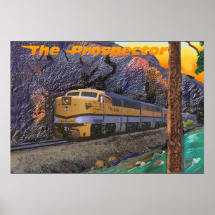 Rio Grande-Prospektor in der königlichen Schlucht Poster