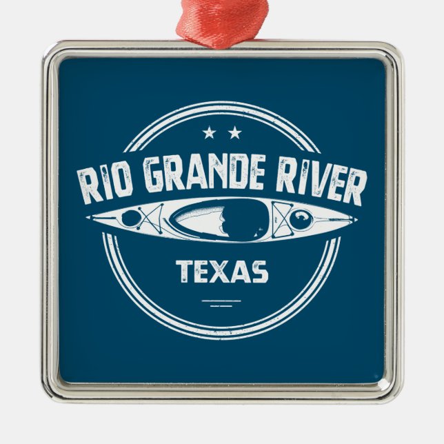 Rio Grande River, Texas Ornament Aus Metall (Vorne)