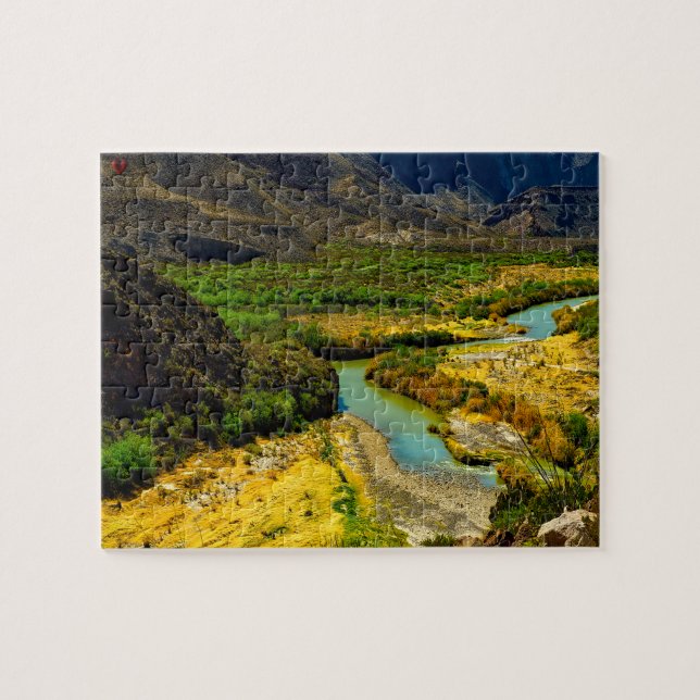 Rio Grande River Texas Puzzle (Horizontal)