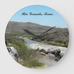 Rio Grande Texas Große Wanduhr