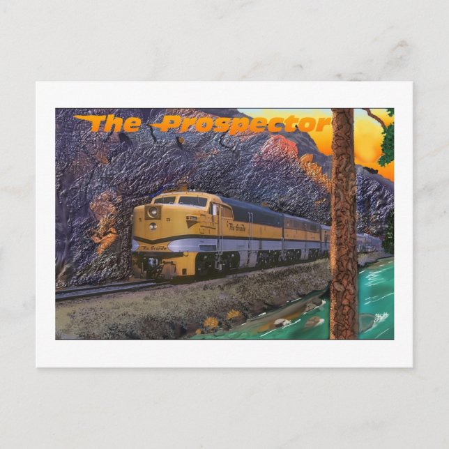 Rio Grande's Prospector in der Königsschlucht Postkarte (Vorderseite)