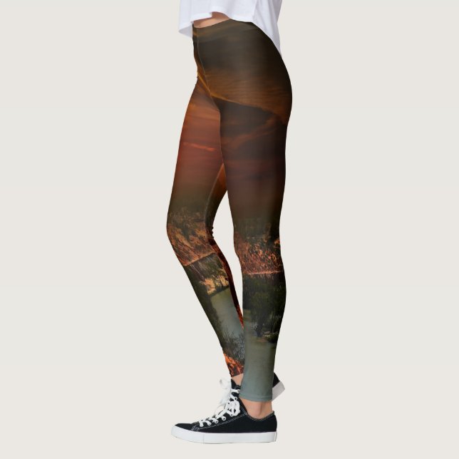 Río Murray Australia Sunset, Leggings (Links)