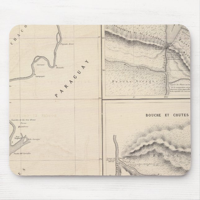 Rio Paraguay chutes, Rio Parana in Iguazu Mousepad (Vorne)