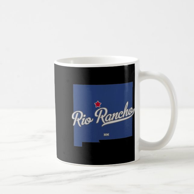 Rio Rancho New Mexico Nm Map  Kaffeetasse (Rechts)