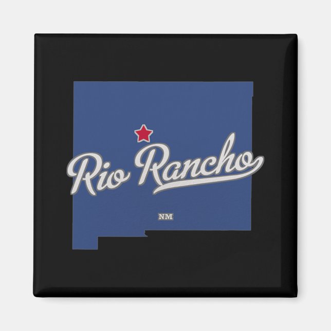 Rio Rancho New Mexico Nm Map  Magnet (Vorne)