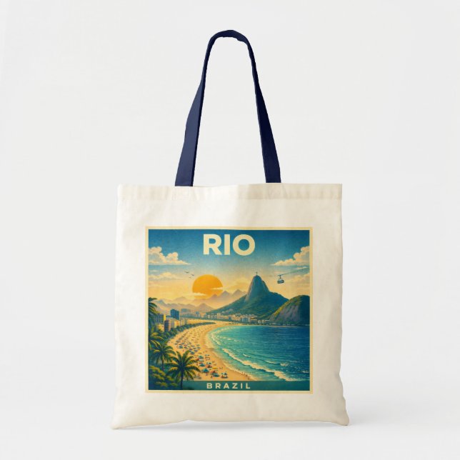Rio-Reiseplakat-Tragetasche Tragetasche (Vorne)