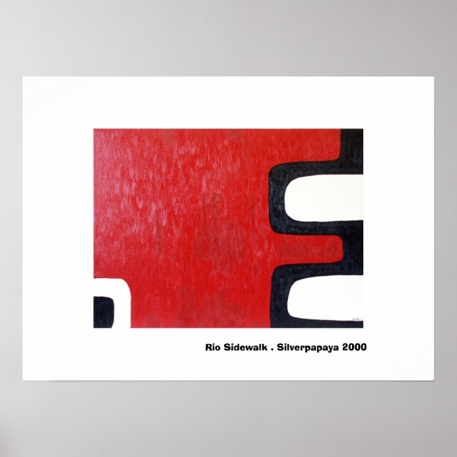 Rio Sidewalk. Silverpapaya 2000 Poster (Vorne)