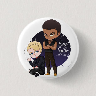 Rio und Caden vom T - Shirt "Better Together" Button