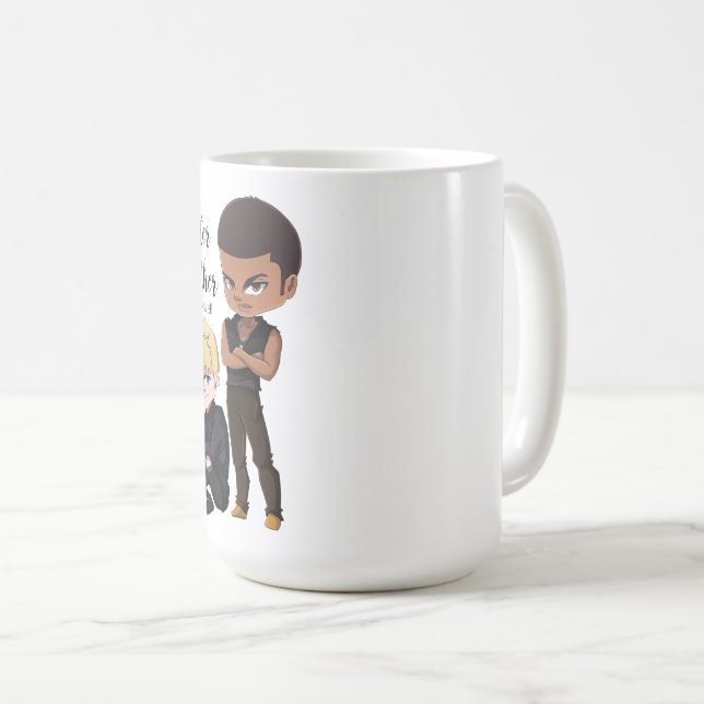 Rio und Caden von Better Together Kaffeetasse (VorderseiteRechts)