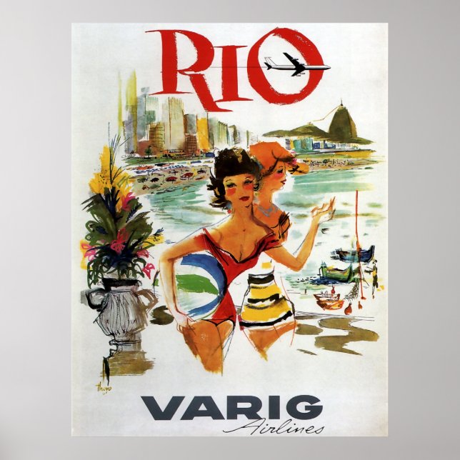 RIO VINTAGE REISE 1960 POSTER (Vorne)