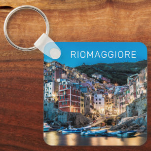 Riomaggiore Cinque Terre La Spezia Italien Panoram Schlüsselanhänger