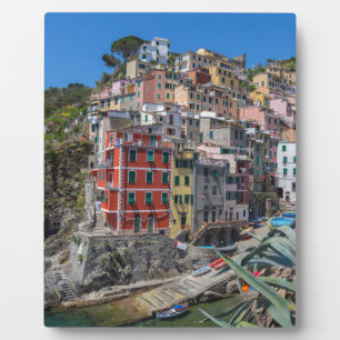 Riomaggiore Cinque Terre Liguria Italy Fotoplatte