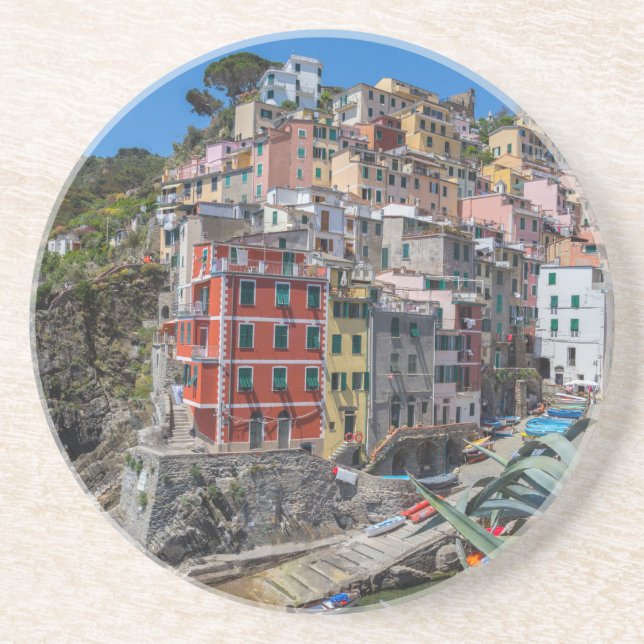 Riomaggiore Cinque Terre Liguria Italy Getränkeuntersetzer (Vorne)