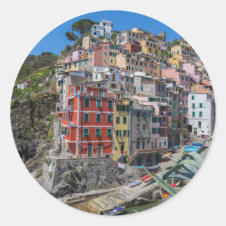 Riomaggiore Cinque Terre Liguria Italy Runder Aufkleber