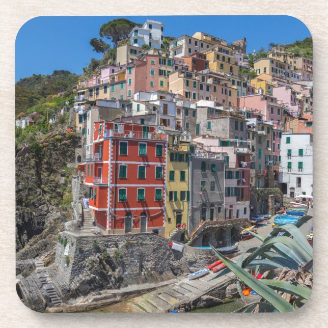Riomaggiore Cinque Terre Liguria Italy Untersetzer (Vorderseite)