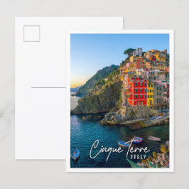 Riomaggiore - die erste Stadt der Cinque Terre Postkarte
