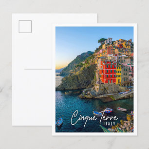 Riomaggiore - die erste Stadt der Cinque Terre Postkarte
