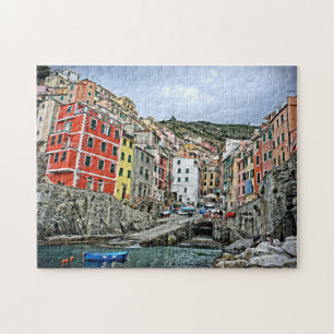 Riomaggiore, Italien - Cinque Terre - 11x14 - PC Puzzle