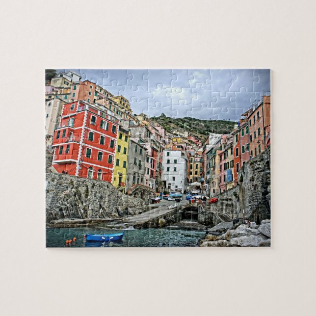 Riomaggiore, Italien - Cinque Terre - 8x10 - 110 p Puzzle (Horizontal)