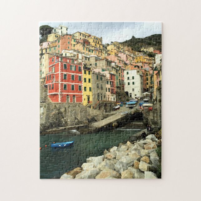 Riomaggiore, Italien - die Cinque Terre -11x14 inc Puzzle (Vertikal)