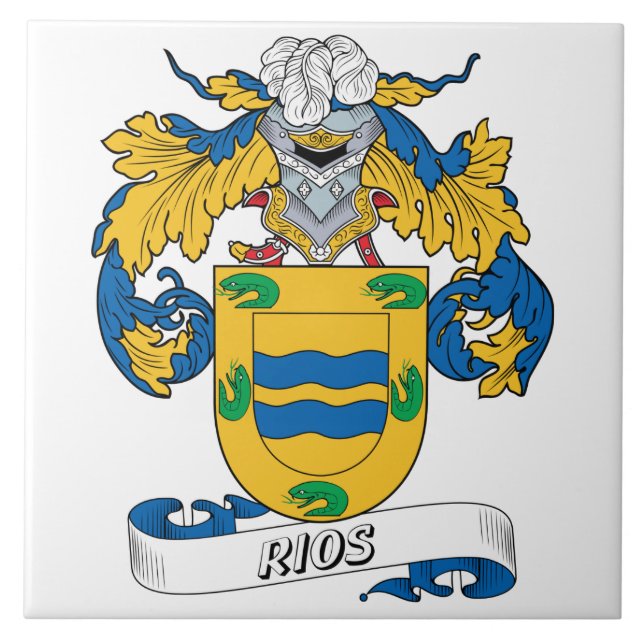Rios Familienwappen Fliese (Vorderseite)