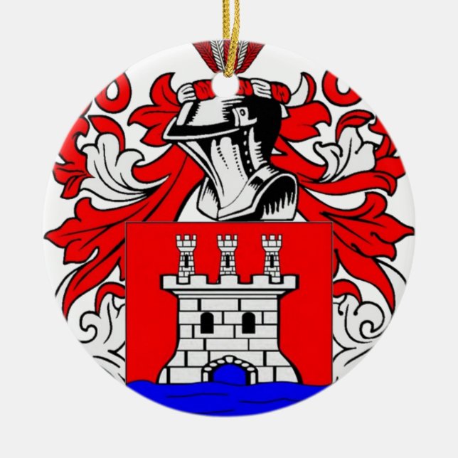 Rios Wappen Keramik Ornament (Vorne)