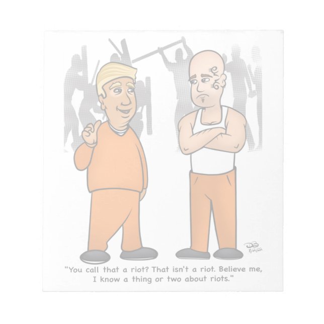 Riot Trumper Note Pad Notizblock (Vorderseite)