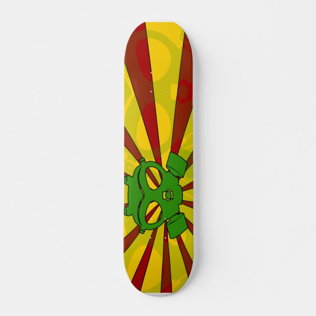 RiotCore Rasta Masken-Skate-Plattform Skateboard (Vorne)