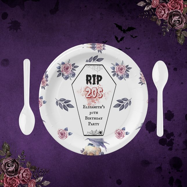 RIP 20. 30. Geburtstag Papier Teller (Von Creator hochgeladen)