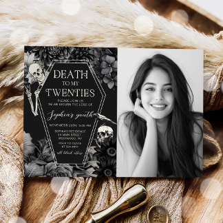 RIP 20 30. Geburtstag Tod meiner Jugend Einladung