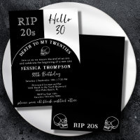 RIP 20 Hallo 30 Grabstein Skull 30. Geburtstag