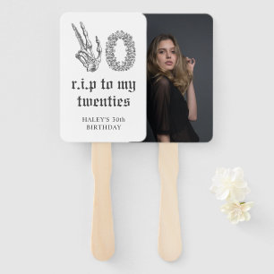 RIP 20 s 20 Skelett Foto 30. Geburtstag Fächer