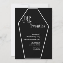 RIP 20er Gotik 30. Geburtstag Party Schwarz und We