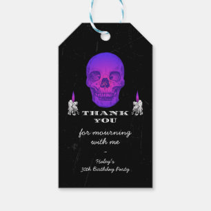 RIP 20er Zwanziger lila Totenkopf gothisch 30. Geb Geschenkanhänger