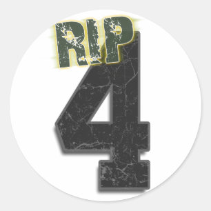 RIP #4 Brett Favre Begräbnis- Aufkleber