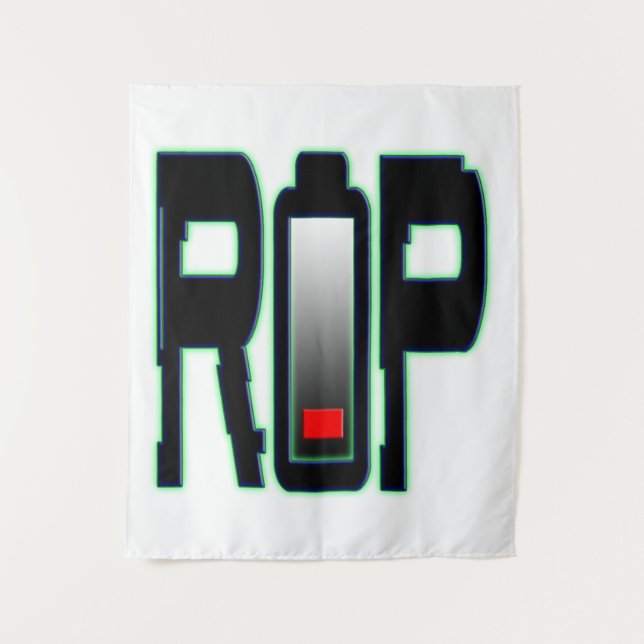 RIP-Akku-Wandauflage Wandteppich (Vorderseite)