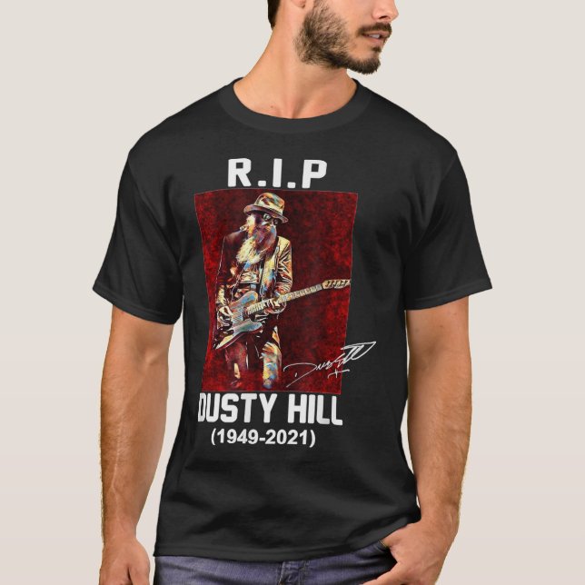 Rip Dusty Hill 1949 2021 Klassischer T - Shirt (Vorderseite)