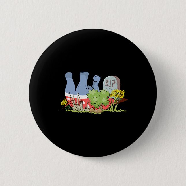 Rip Gop toter Elefant republikanischer Protest  Button (Vorderseite)