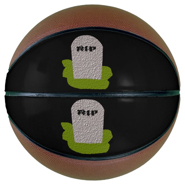 RIP Grabstein Basketballs (Vorderseite)