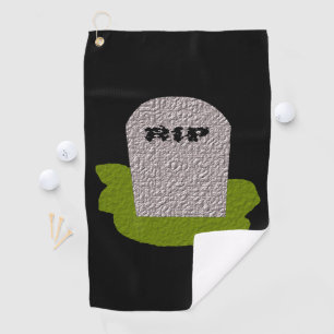 RIP Grabstein Golf Handtuch