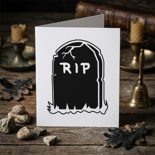 RIP Grabstein Grußkarten Karte